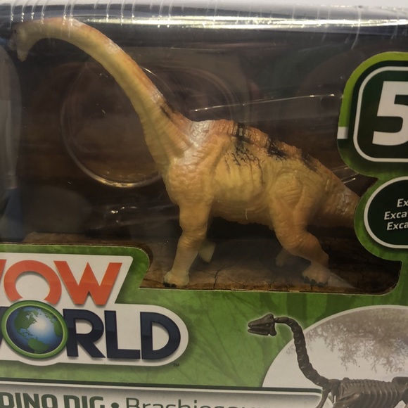 DINO DIG WOW WORLD NWT Science Tech Brachiosaurus excavation playset - Picture 2 of 9